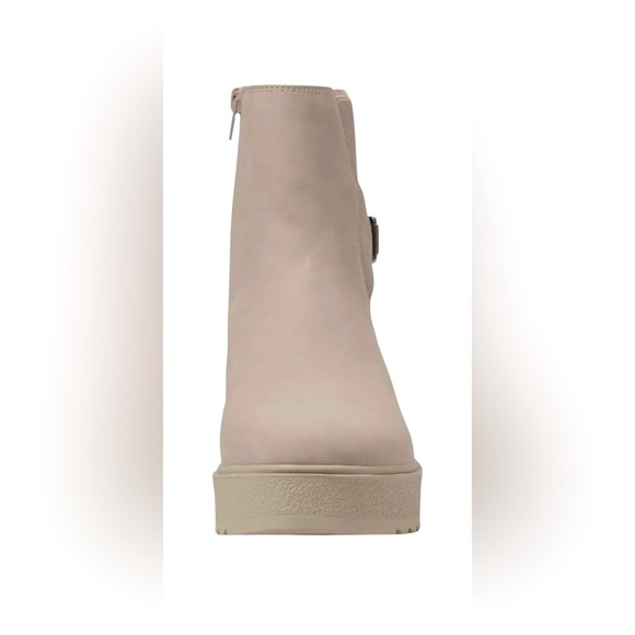 NEW, Naturalizer SOUL, Women's Jayda Wedge Chelsea Boots, 8W, Beige - Picture 4 of 9